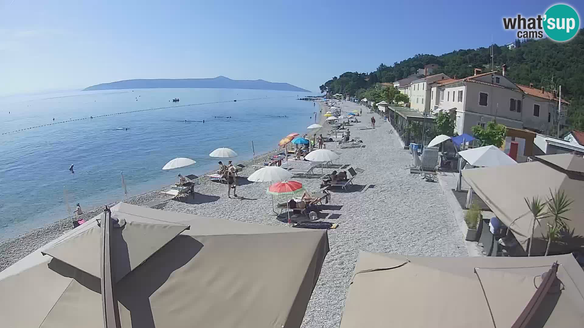 Mošćenička Draga webcam beach