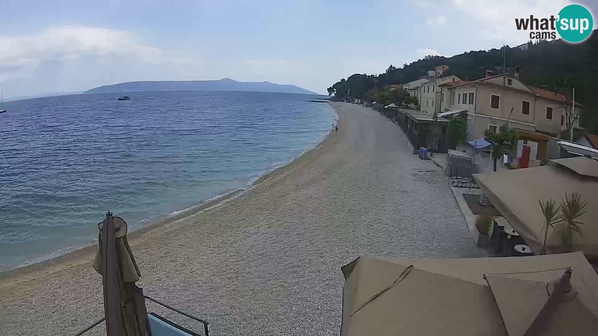 Webcam Mošćenička Draga – Strand