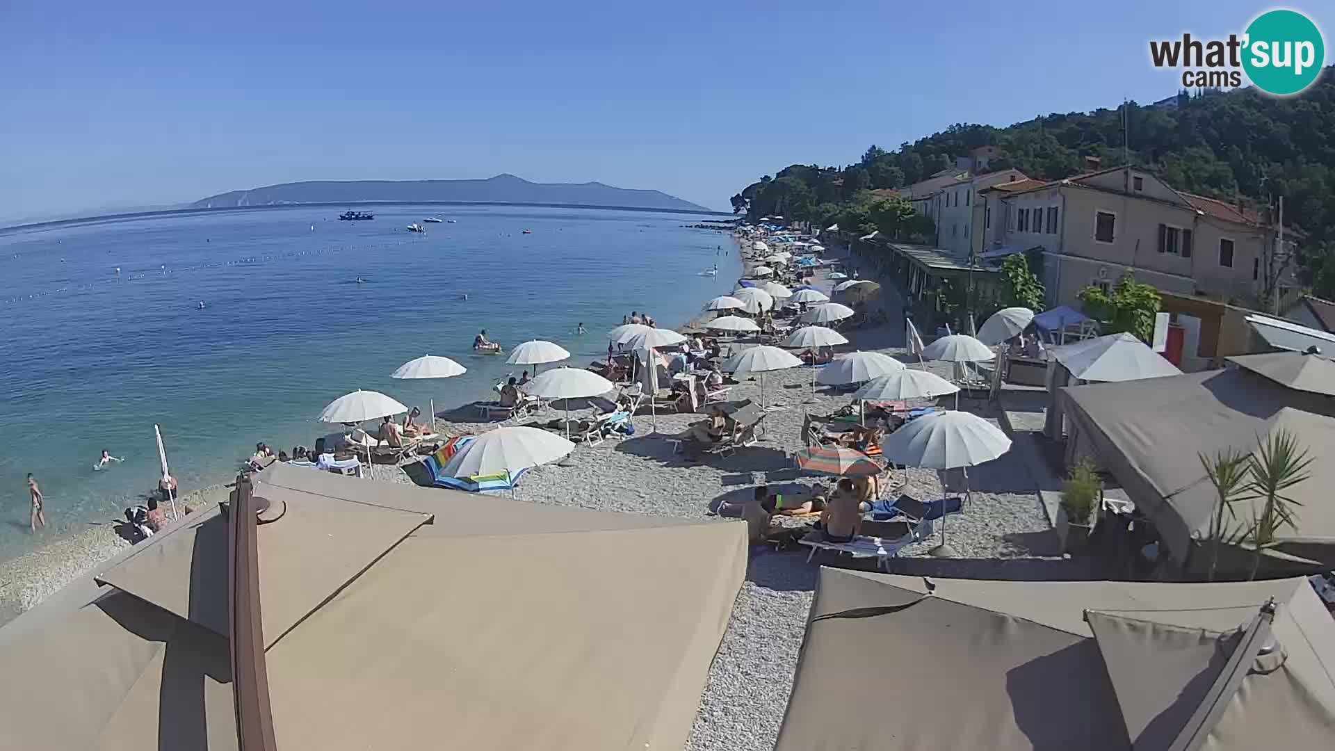 Mošćenička Draga webcam beach