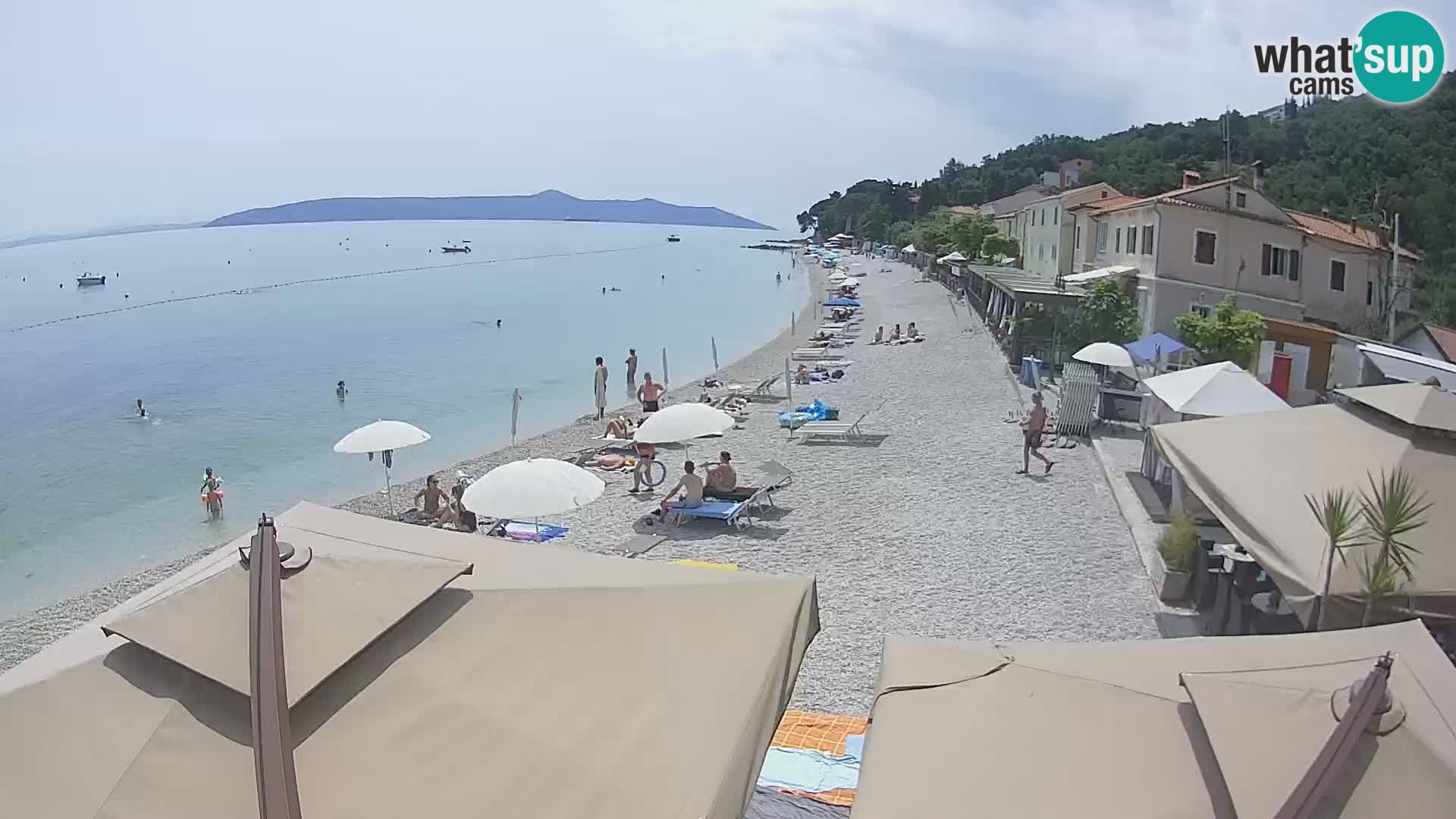 Mošćenička Draga webcam beach