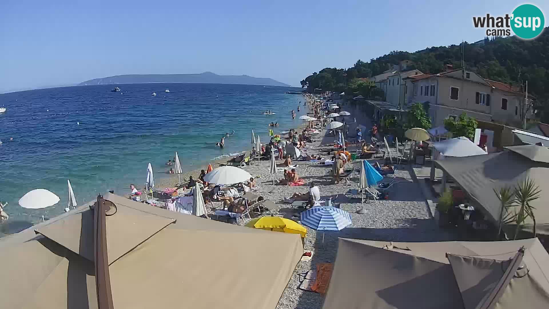 Webcam Mošćenička Draga – Strand