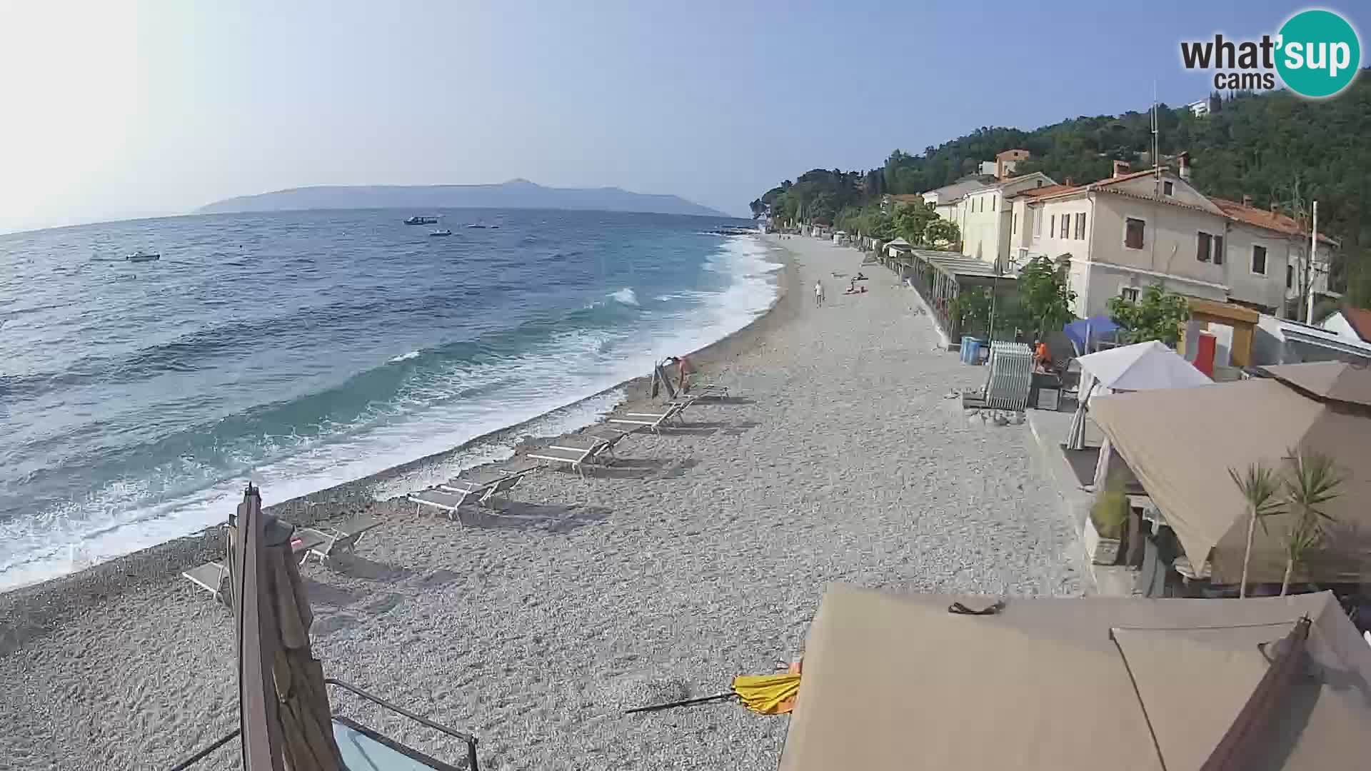 Mošćenička Draga webcam beach