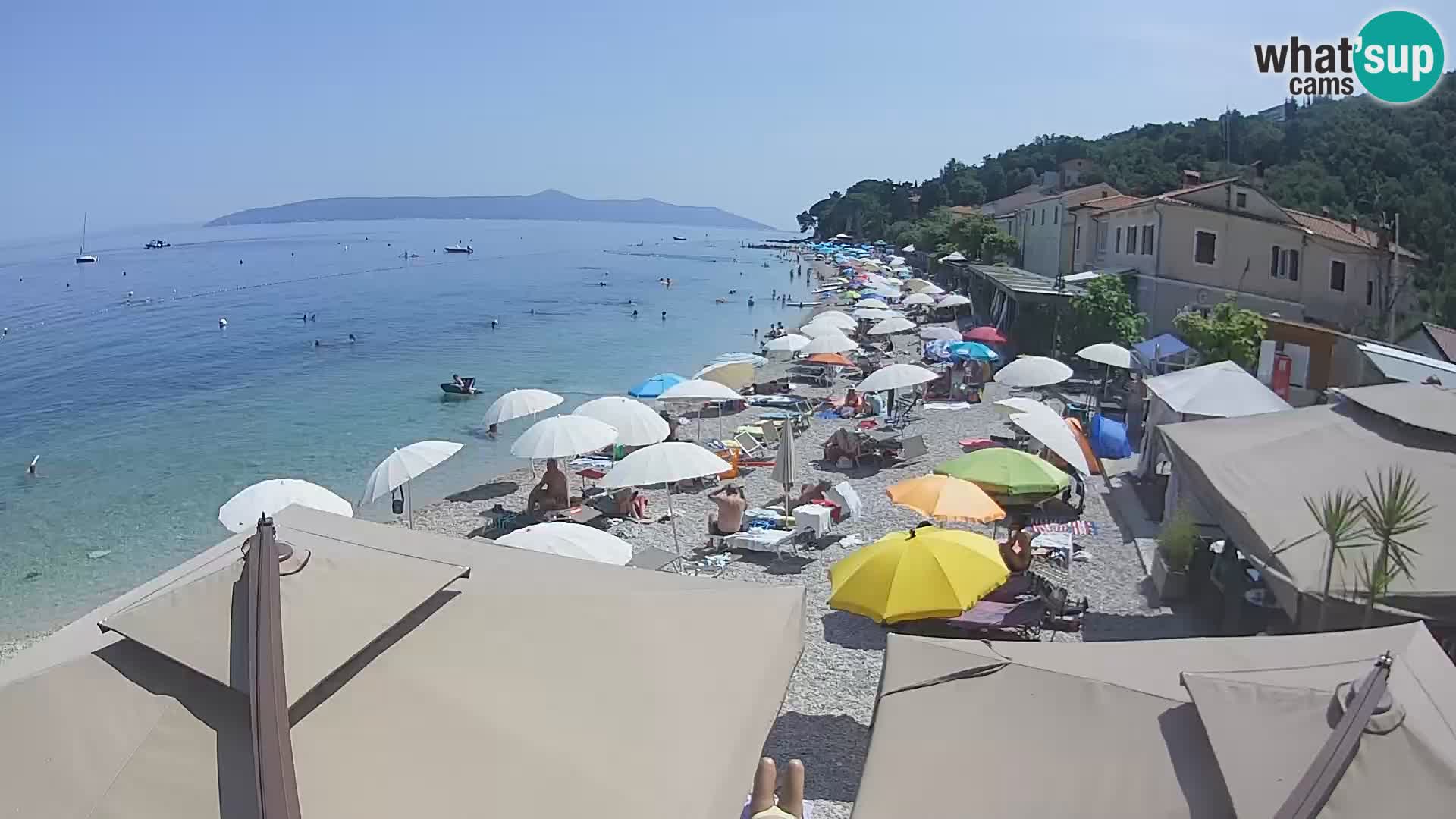 Mošćenička Draga webcam beach