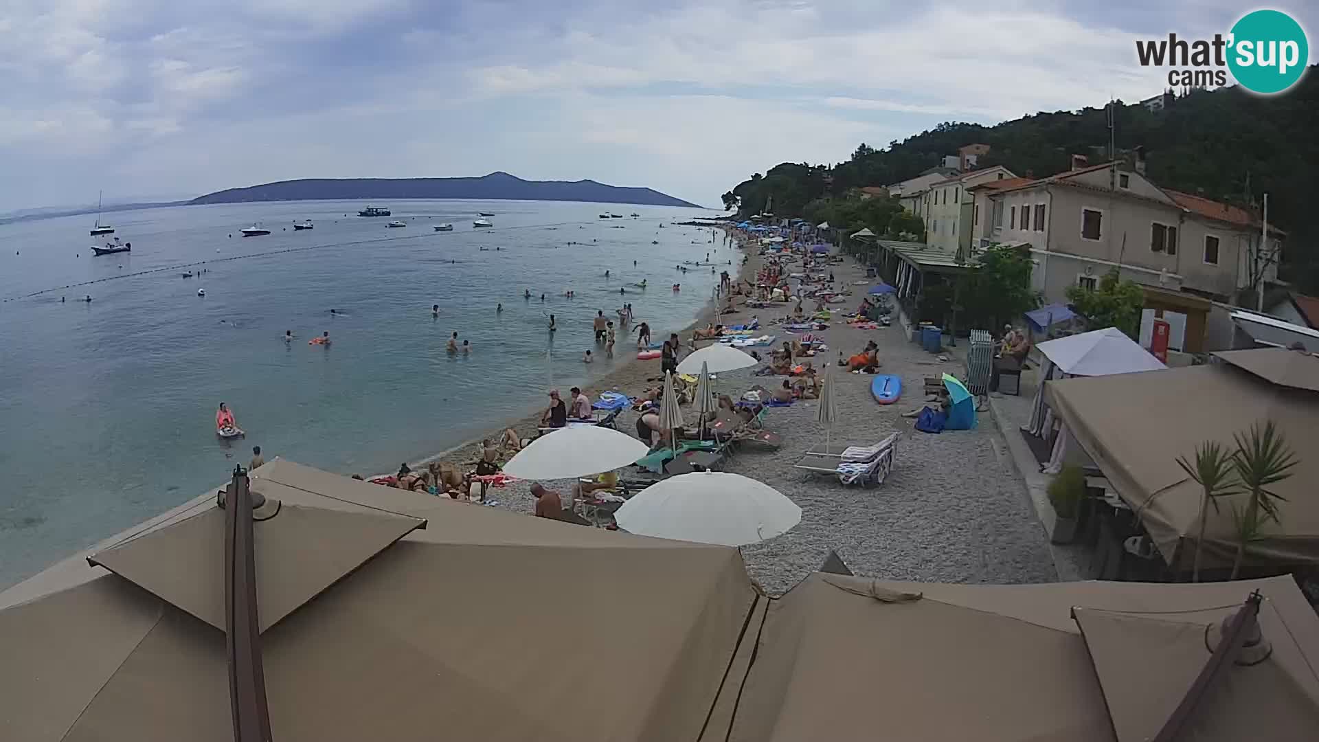 Mošćenička Draga webcam beach