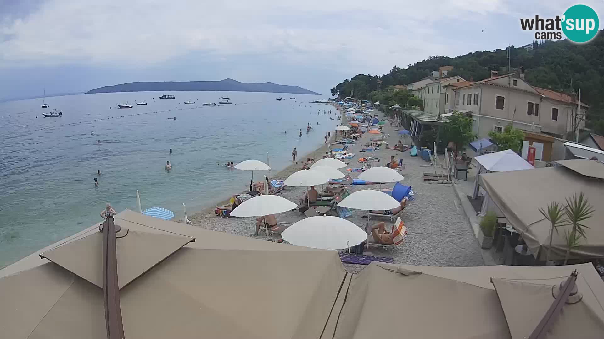 Mošćenička Draga webcam beach