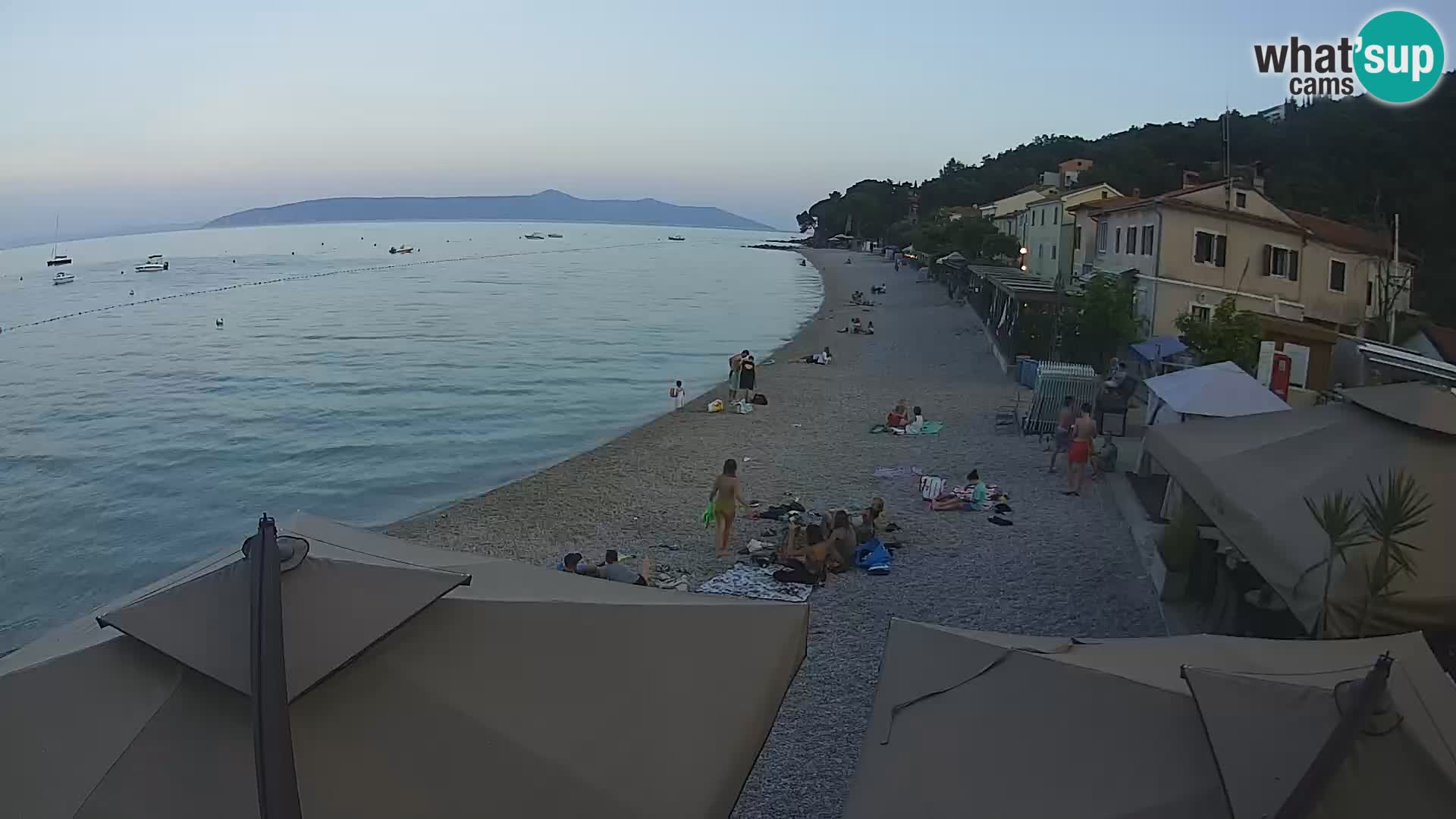Mošćenička Draga webcam beach