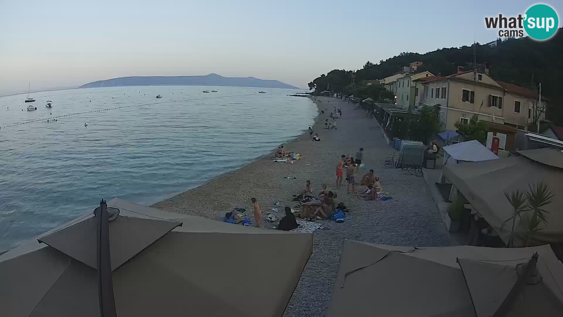 Mošćenička Draga webcam beach