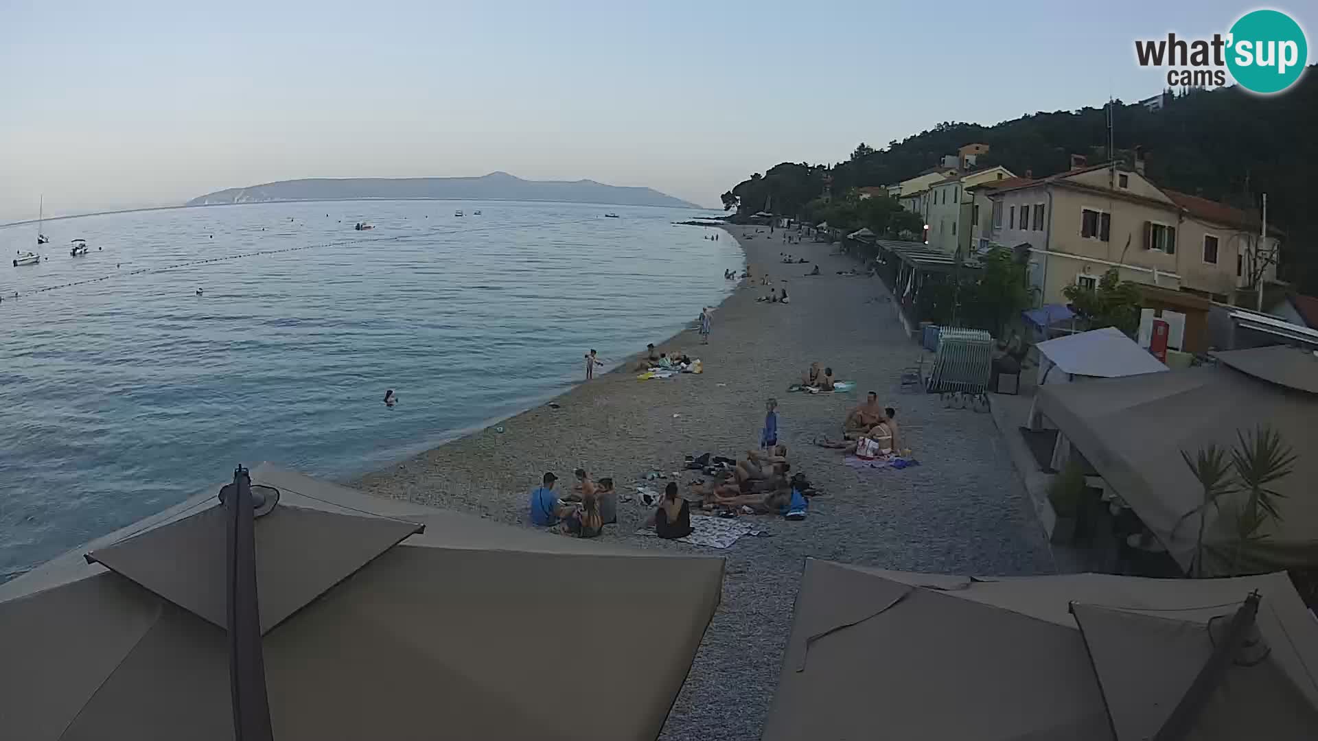 Mošćenička Draga webcam beach