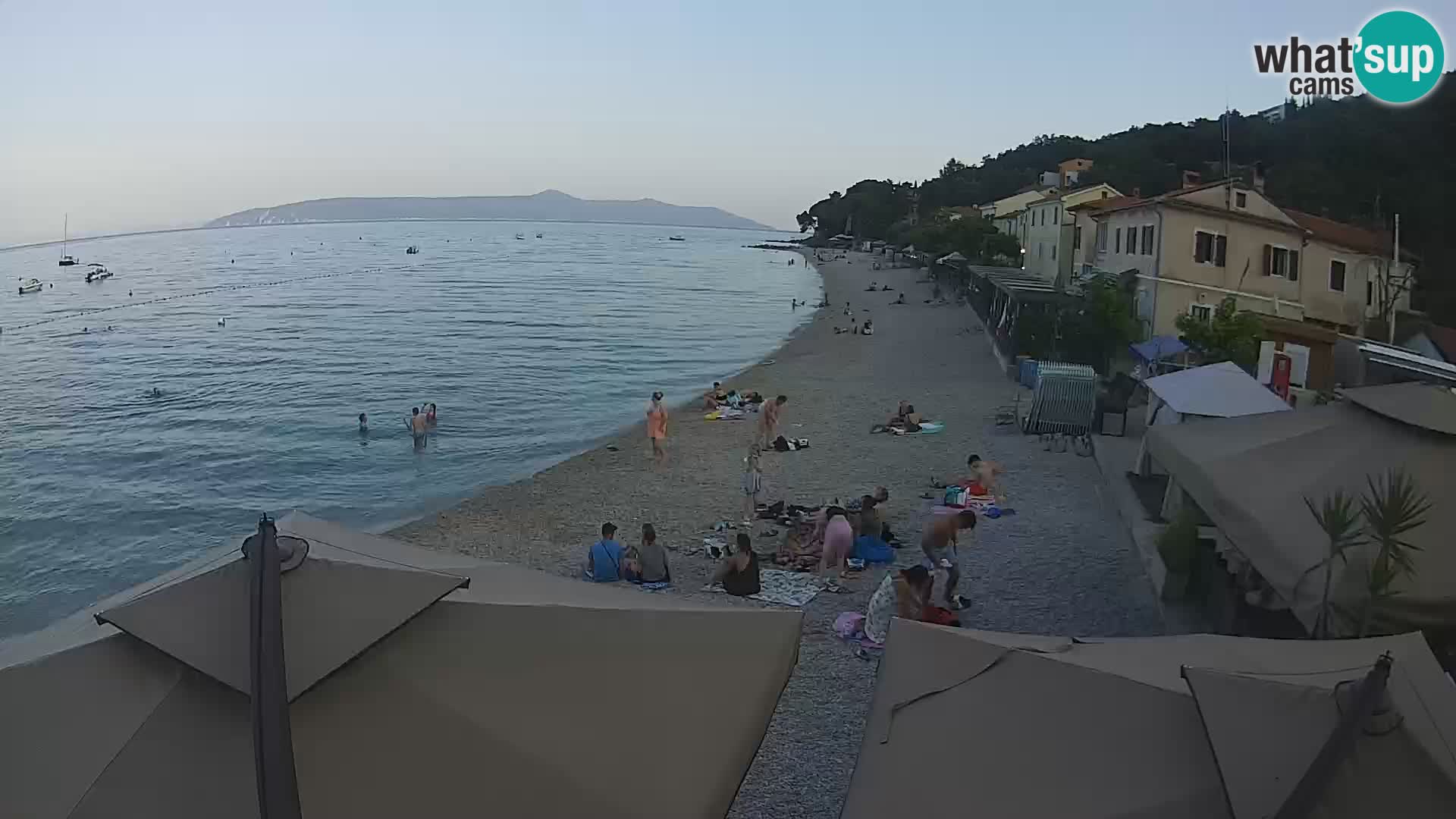Mošćenička Draga webcam beach