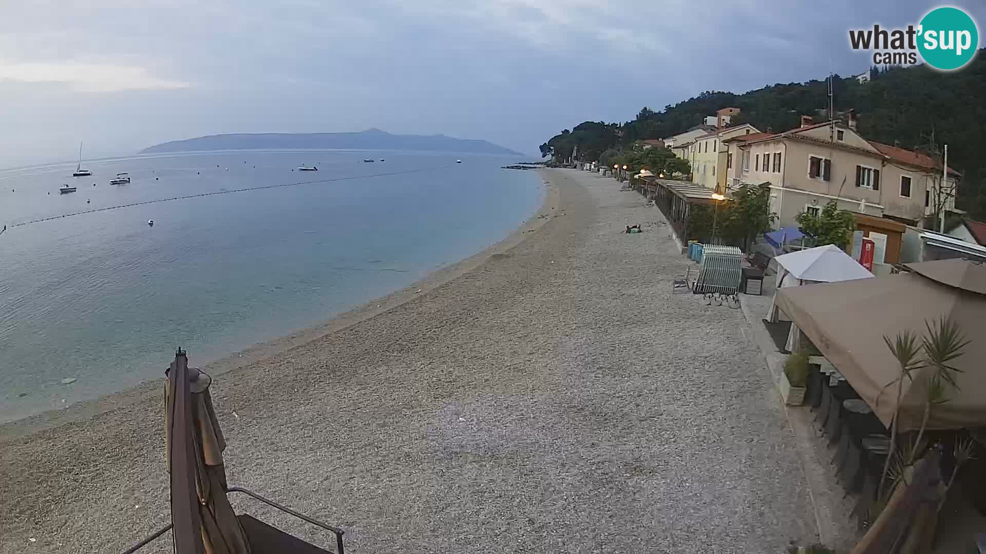 Mošćenička Draga webcam beach