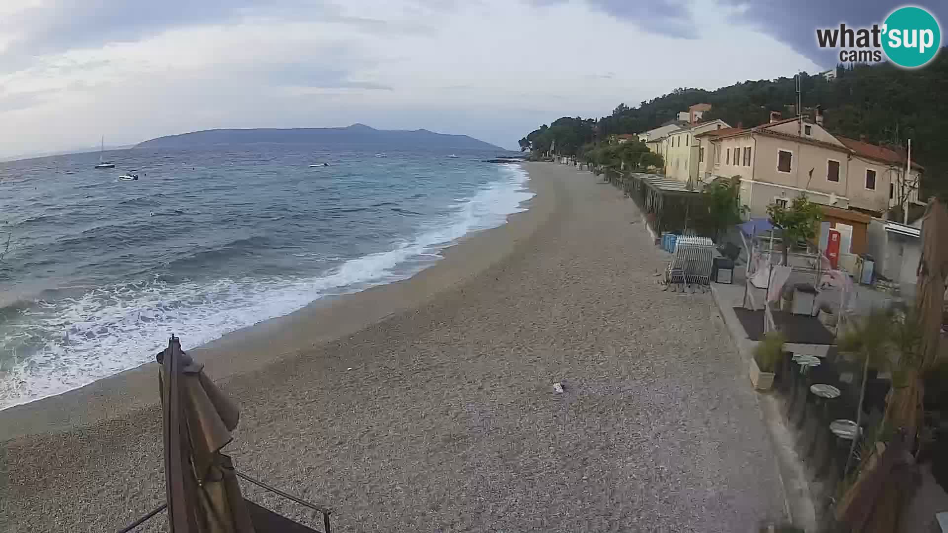 Webcam Mošćenička Draga – Strand