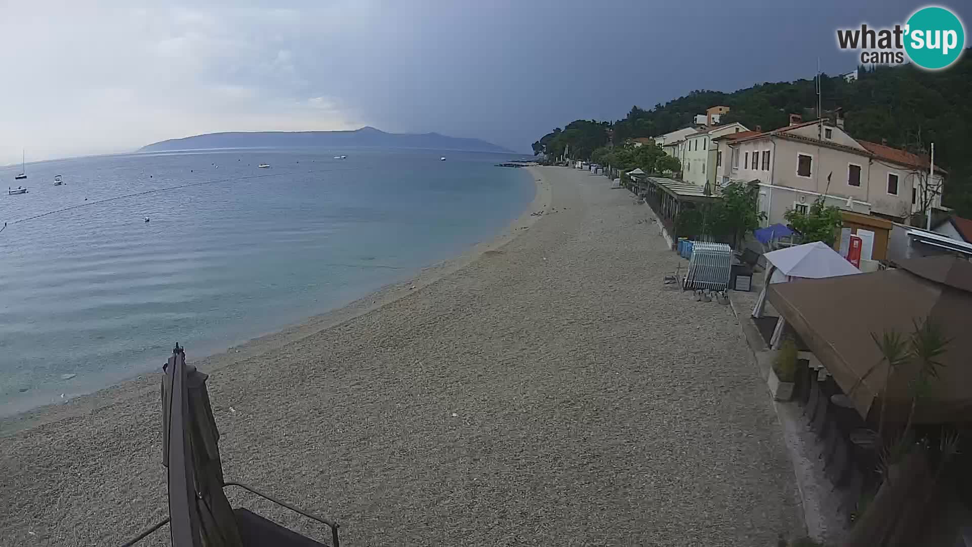 Webcam Mošćenička Draga – Strand