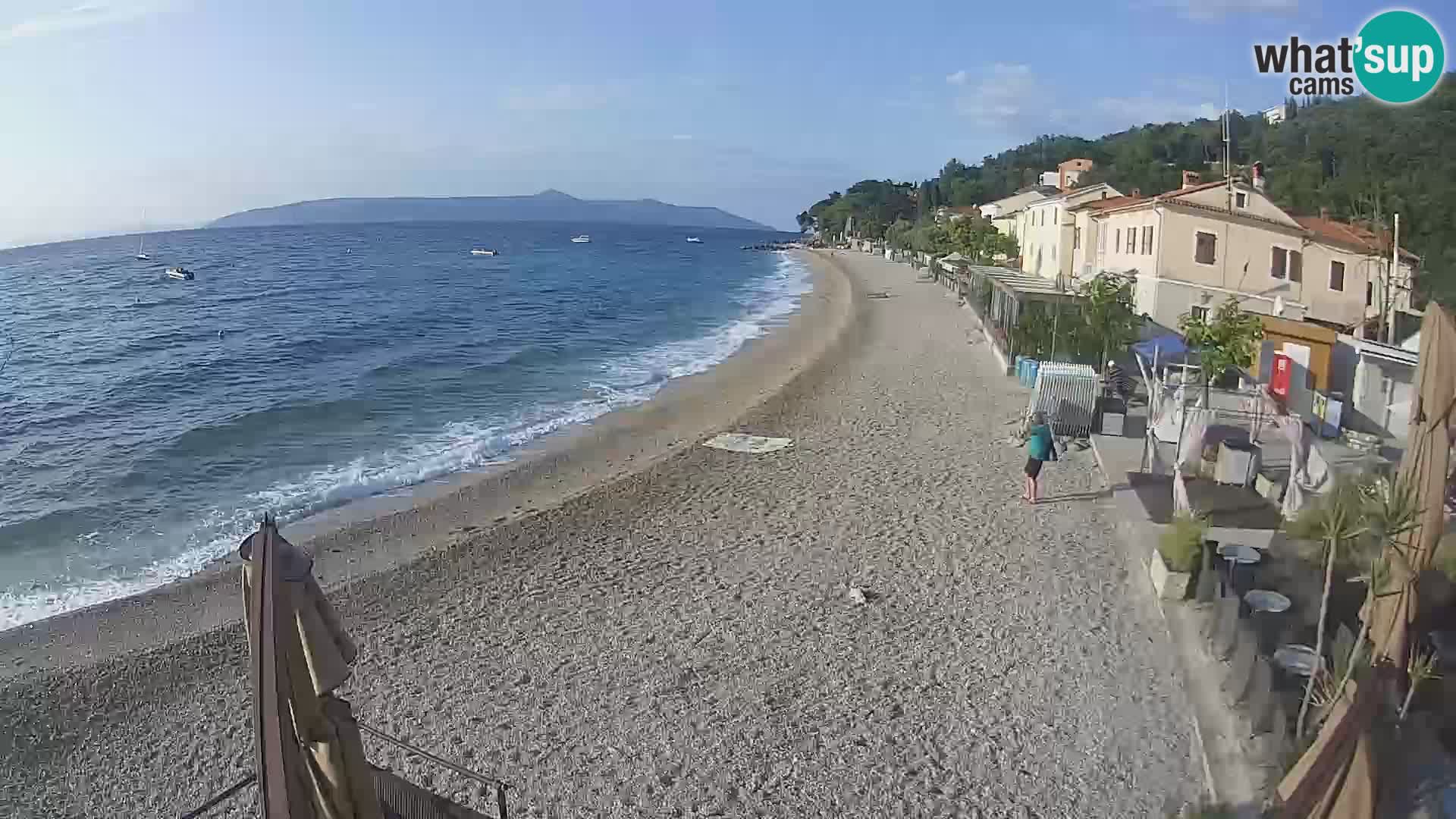 Webcam Mošćenička Draga – Strand
