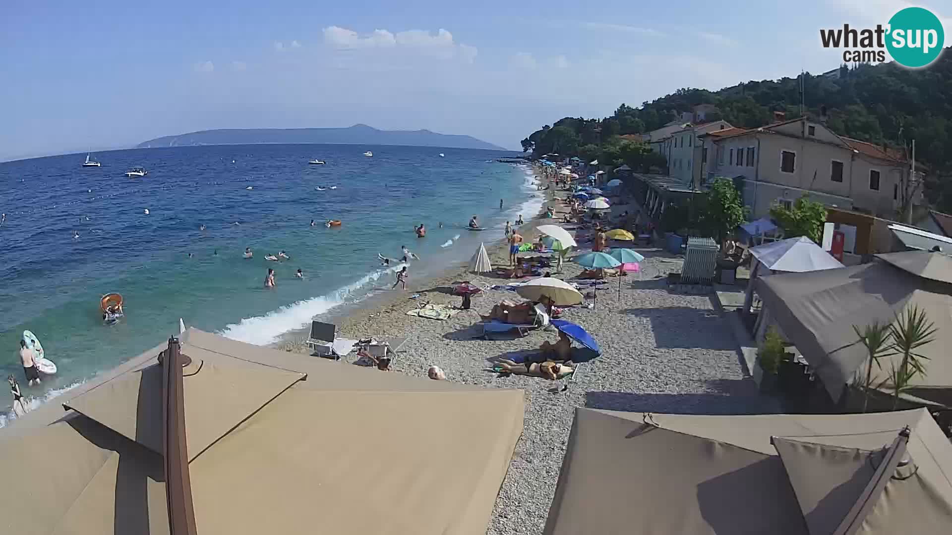 Livecam Draga di Moschiena – spiaggia