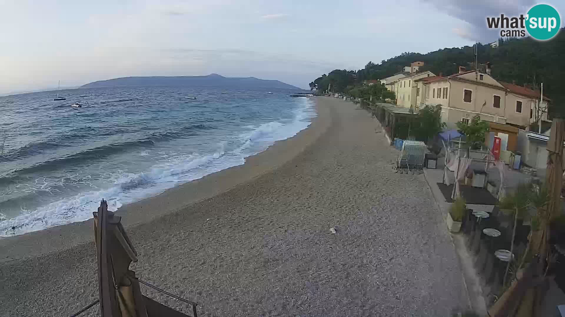Mošćenička Draga webcam beach