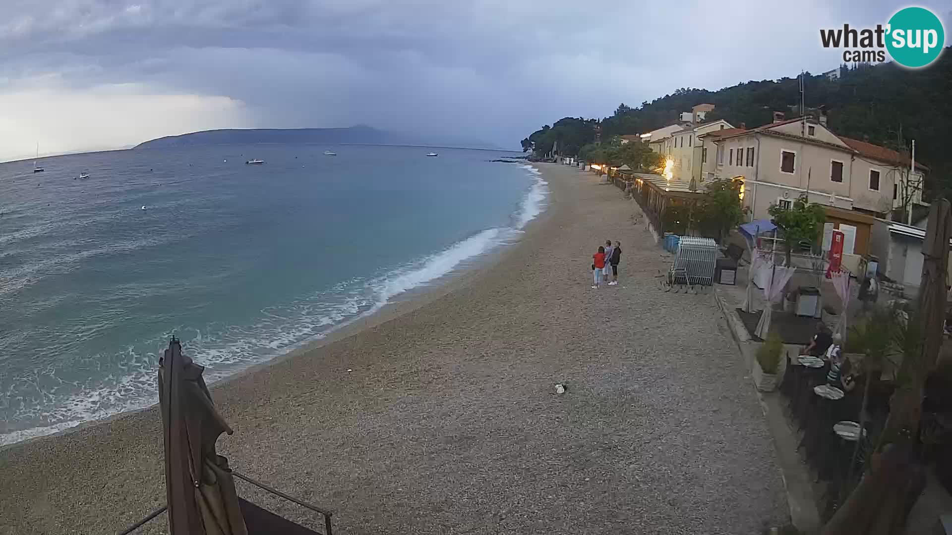 Mošćenička Draga webcam beach