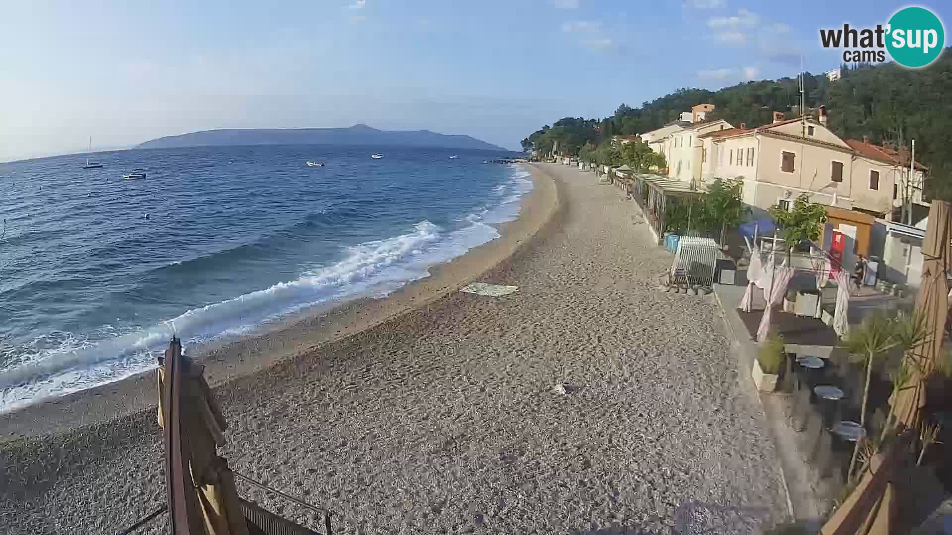 Webcam Mošćenička Draga – Strand
