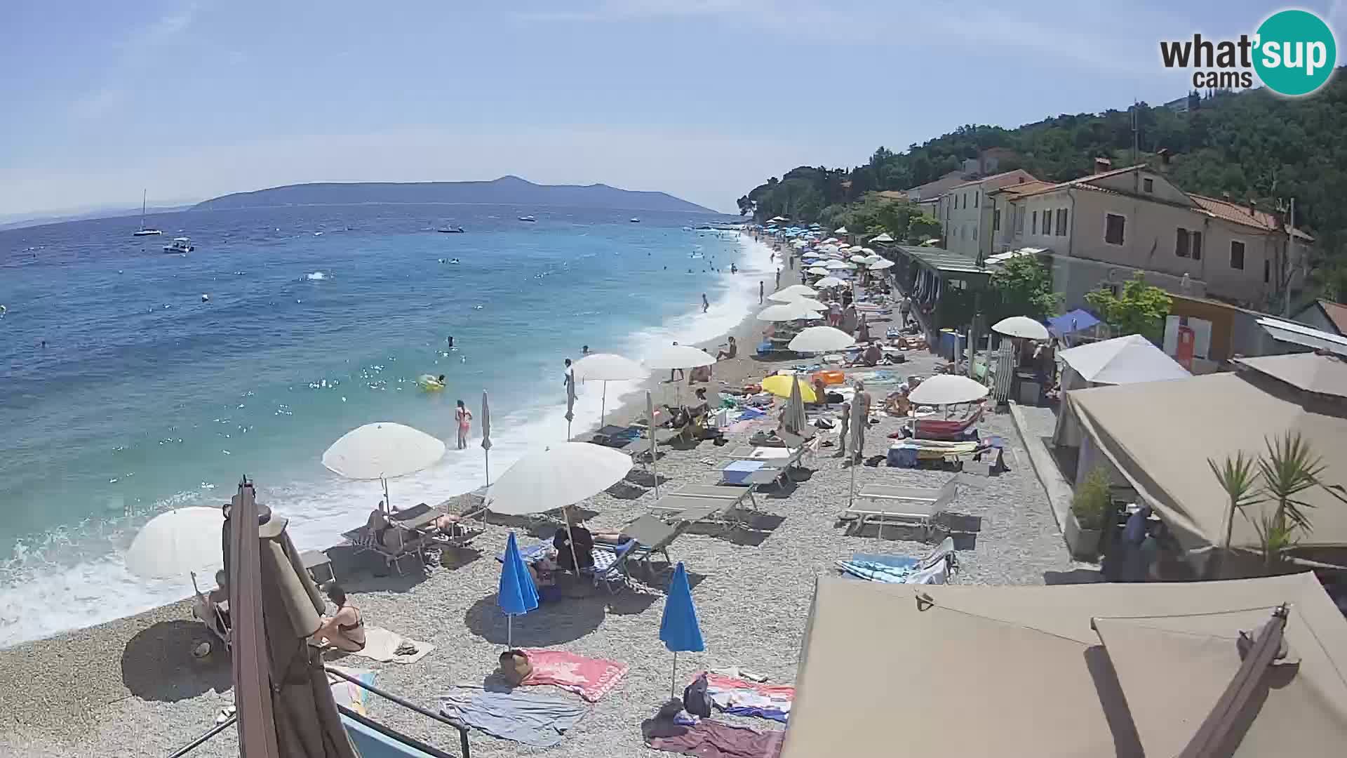 Mošćenička Draga webcam beach