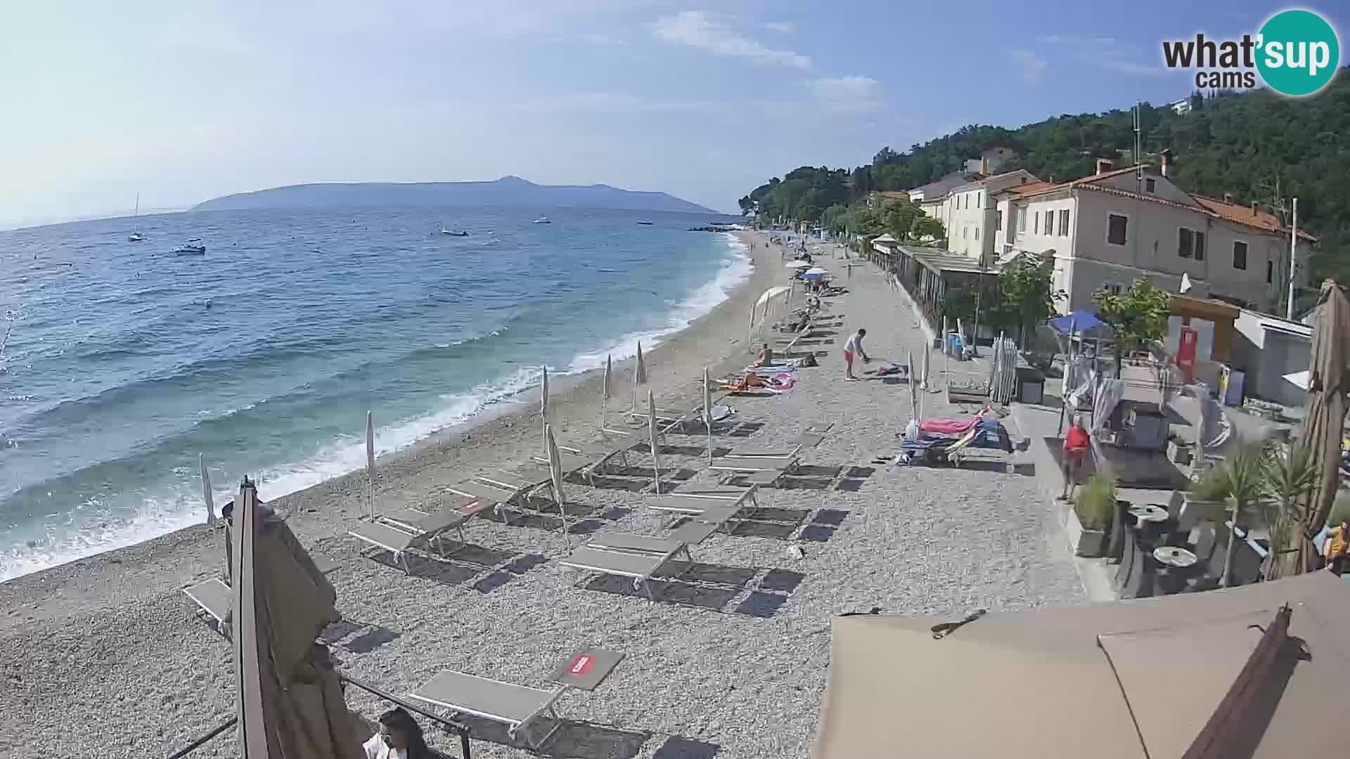 Mošćenička Draga webcam beach