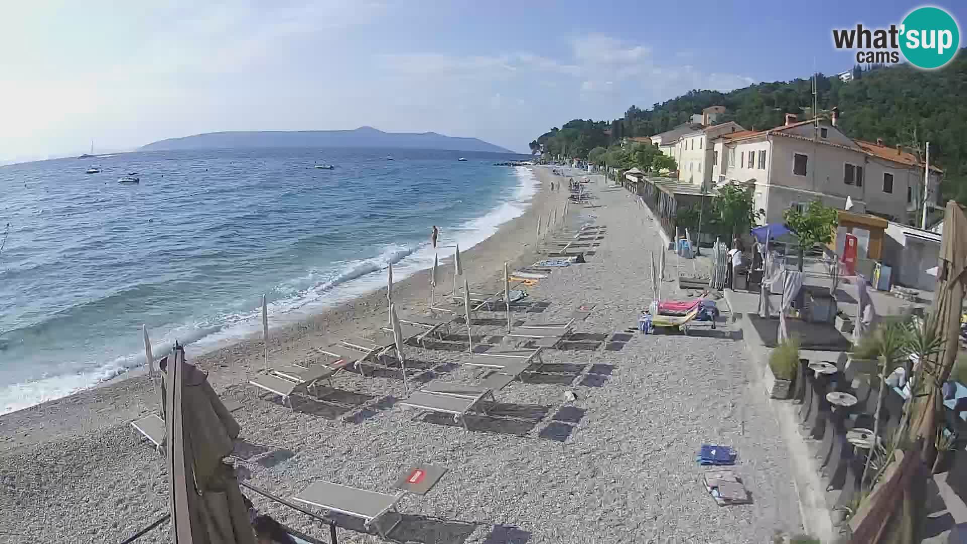 Mošćenička Draga webcam beach