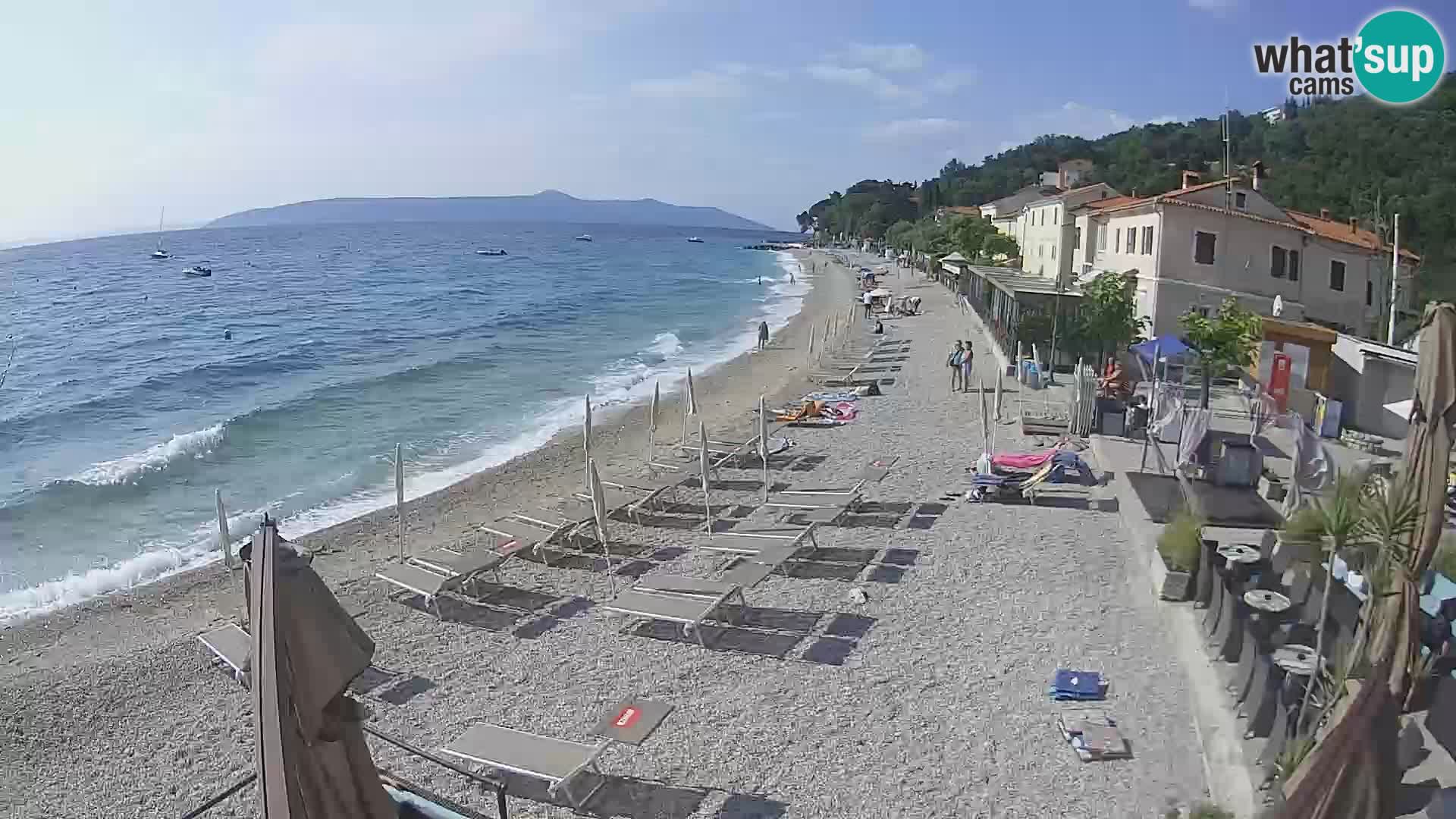 Mošćenička Draga webcam beach