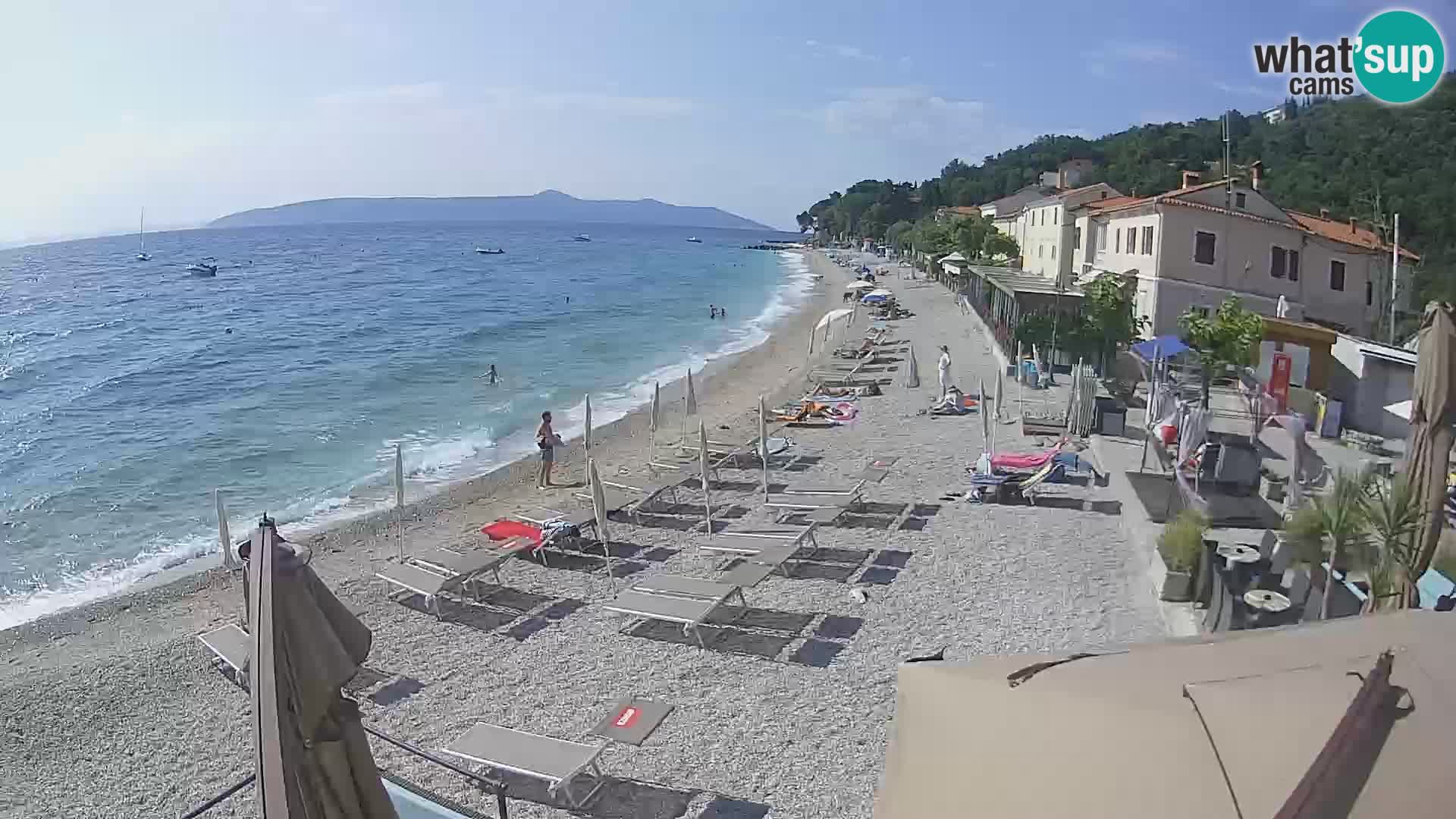 Mošćenička Draga webcam beach