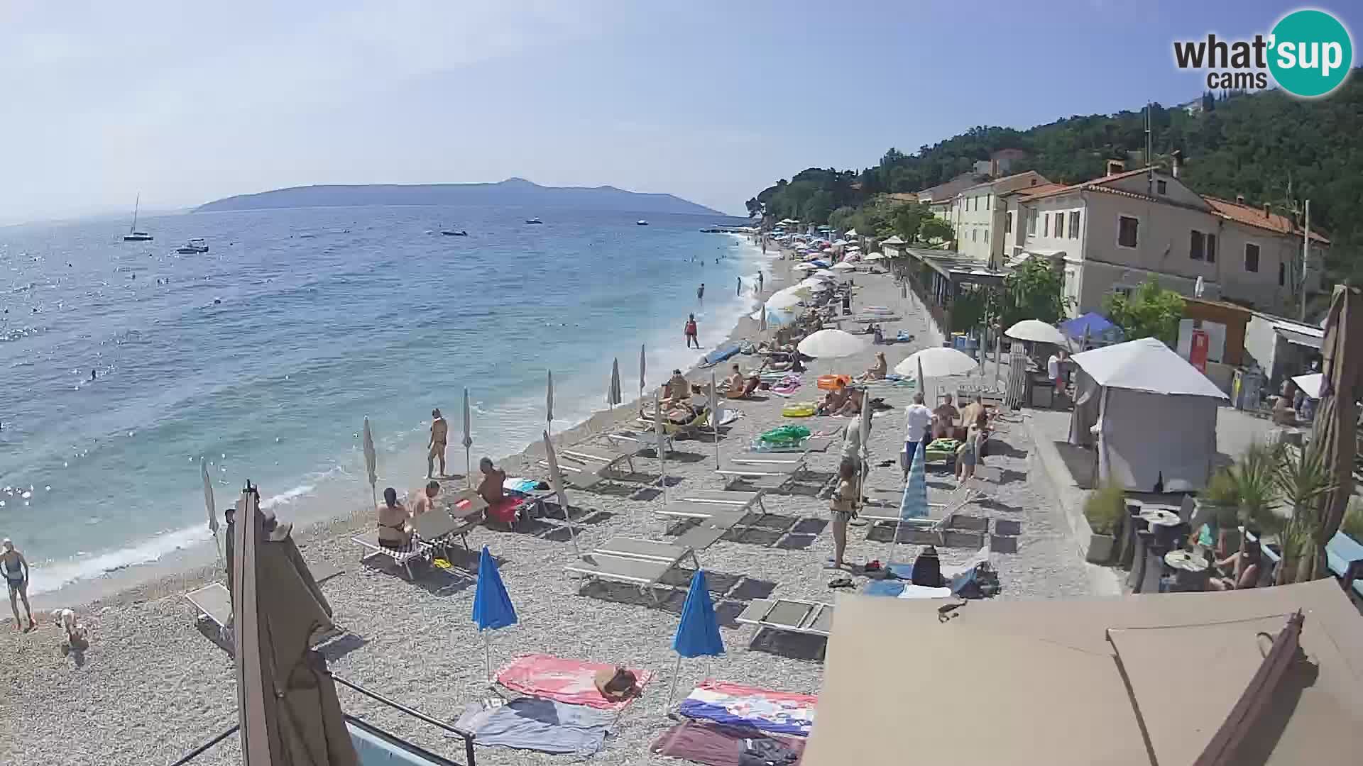 Web kamera Mošćenička Draga – plaža