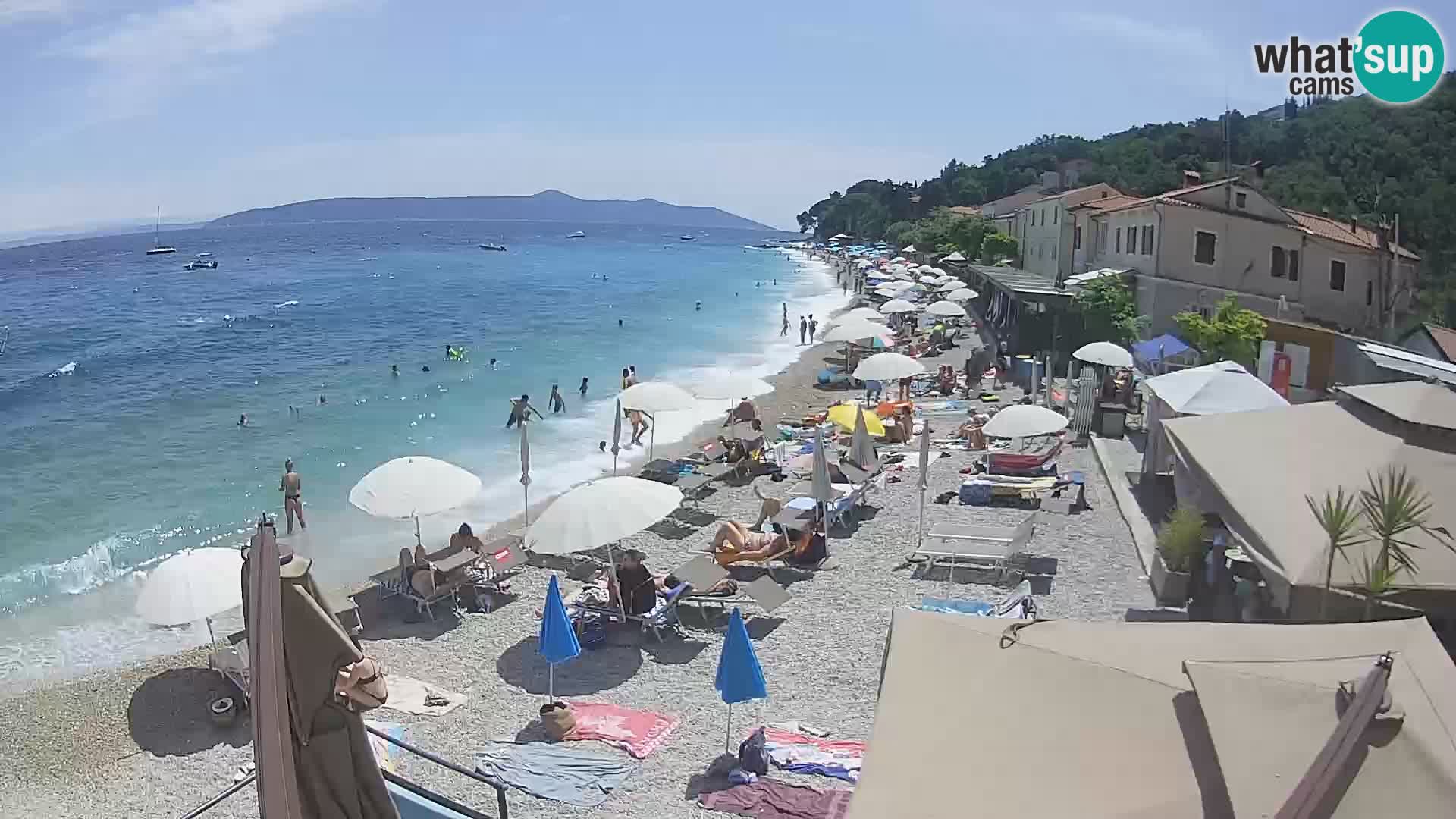 Mošćenička Draga webcam beach