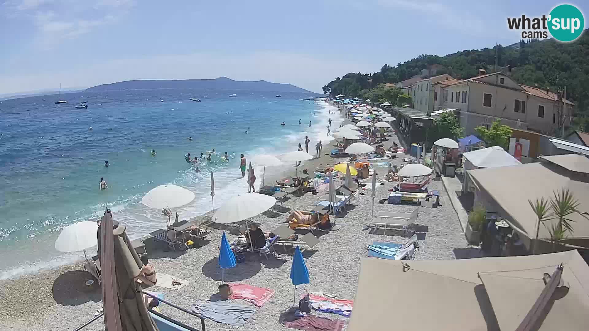 Mošćenička Draga webcam beach