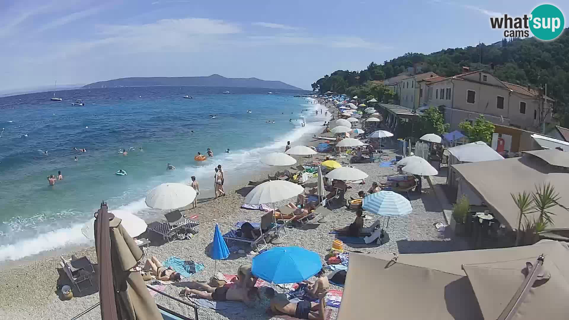 Mošćenička Draga webcam beach