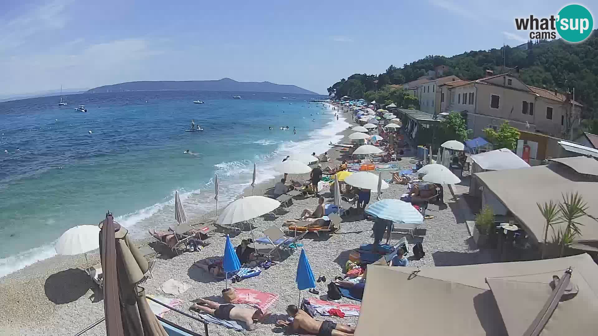 Mošćenička Draga webcam beach