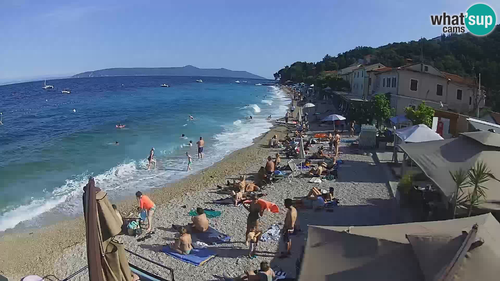 Mošćenička Draga webcam beach