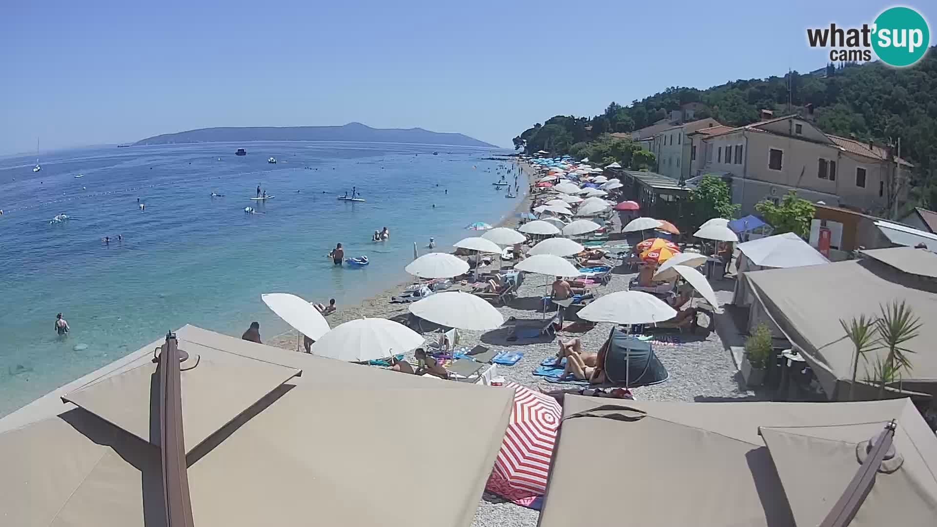 Webcam Mošćenička Draga – Strand