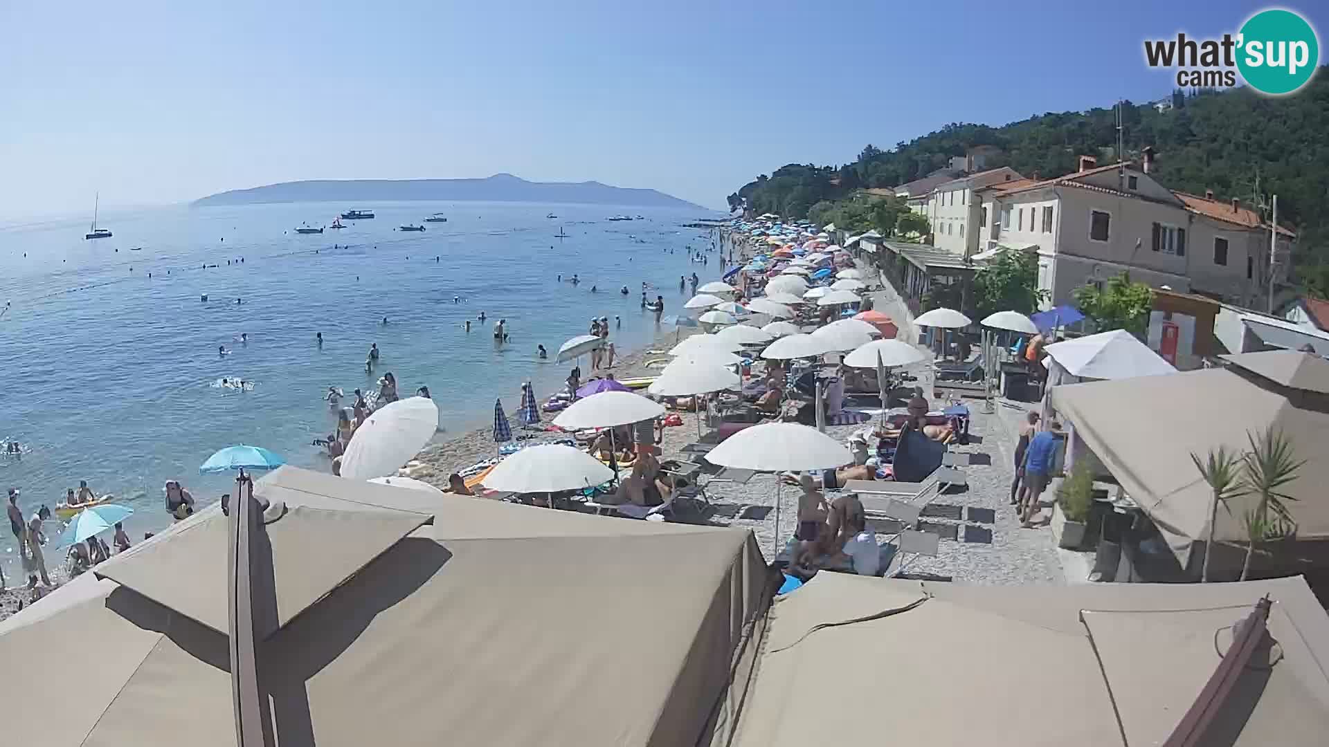 Mošćenička Draga webcam beach