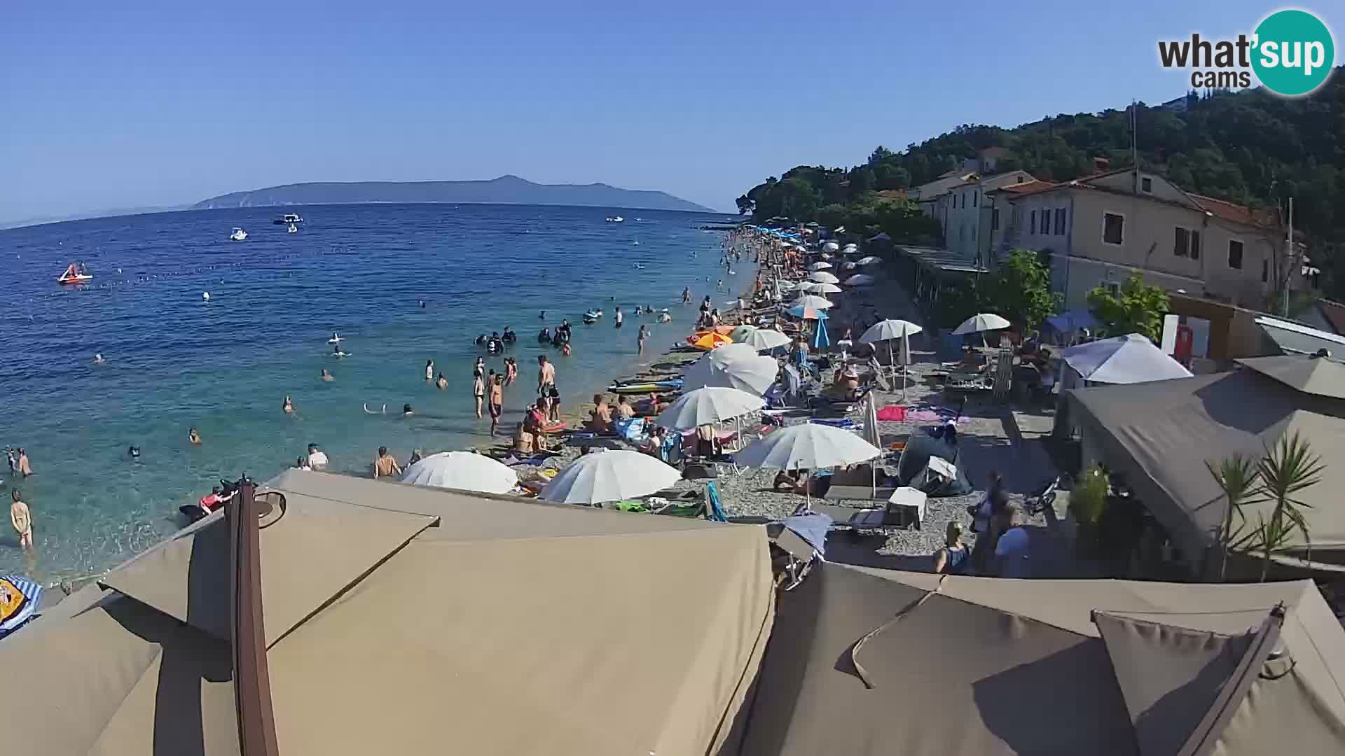 Mošćenička Draga webcam beach