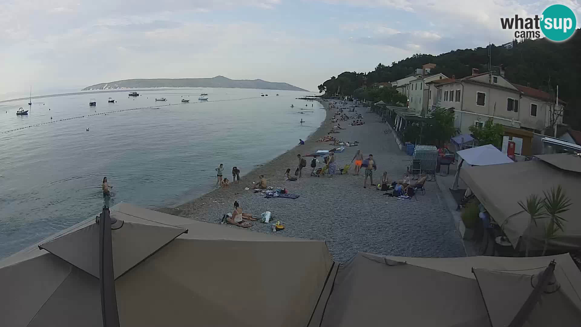 Mošćenička Draga webcam beach