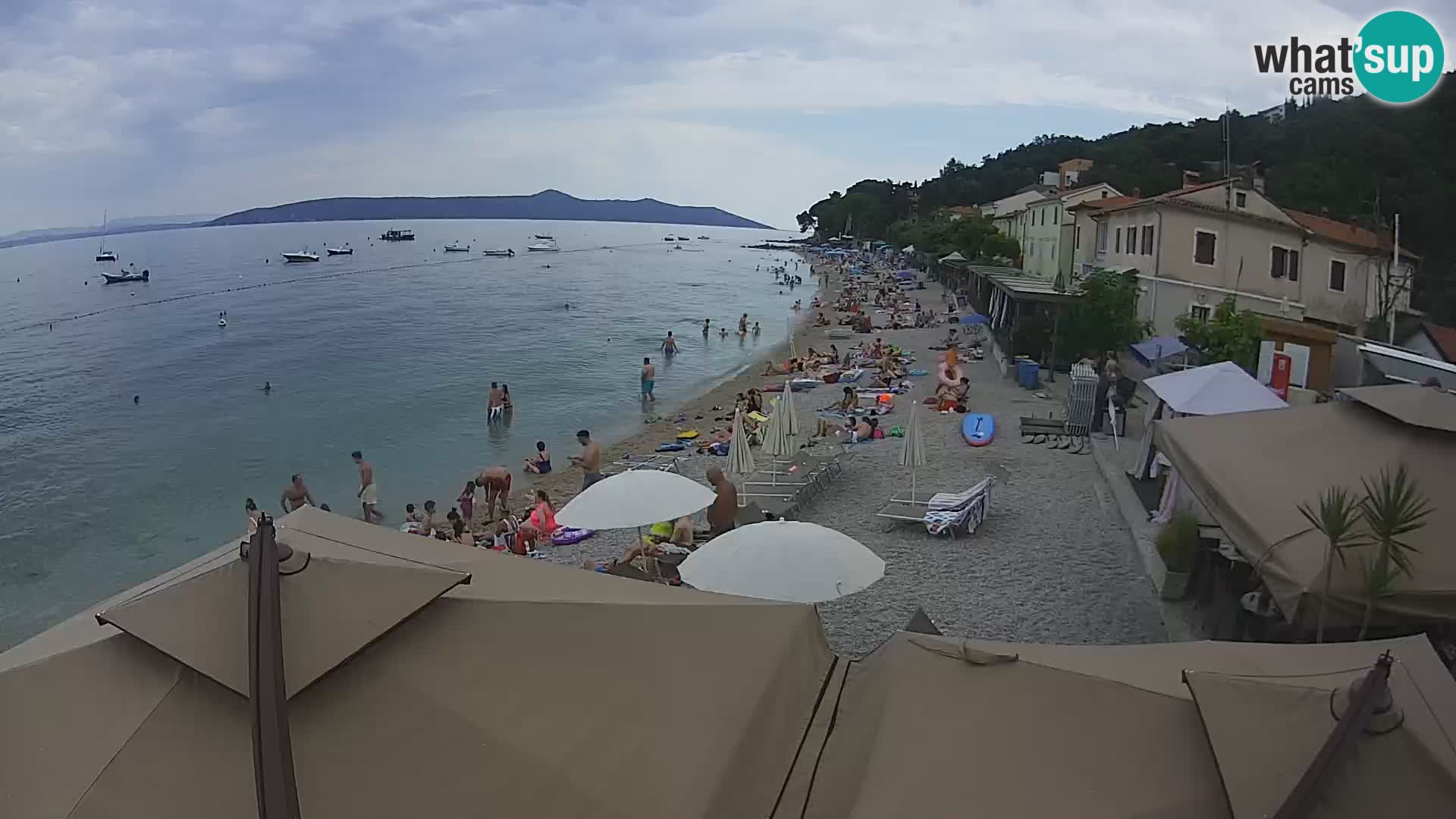 Mošćenička Draga webcam beach