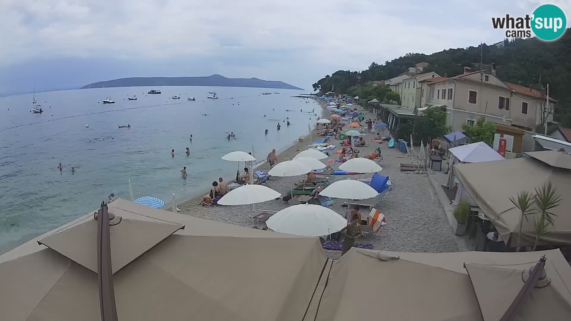 Mošćenička Draga webcam beach