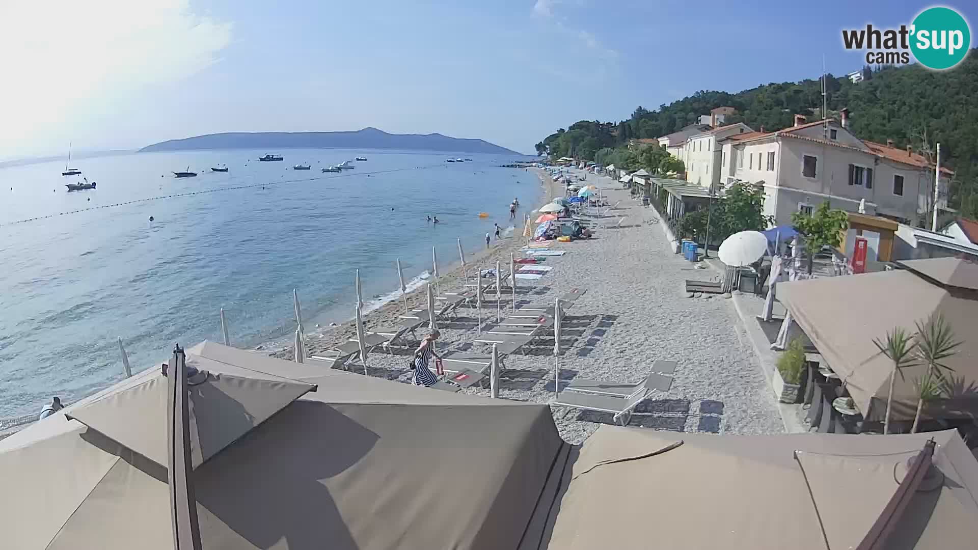 Mošćenička Draga webcam beach
