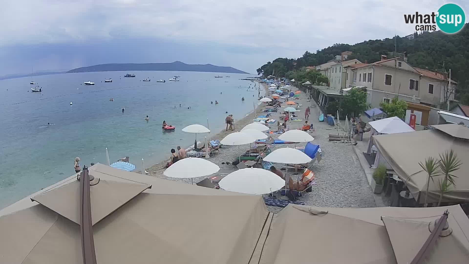 Mošćenička Draga webcam beach
