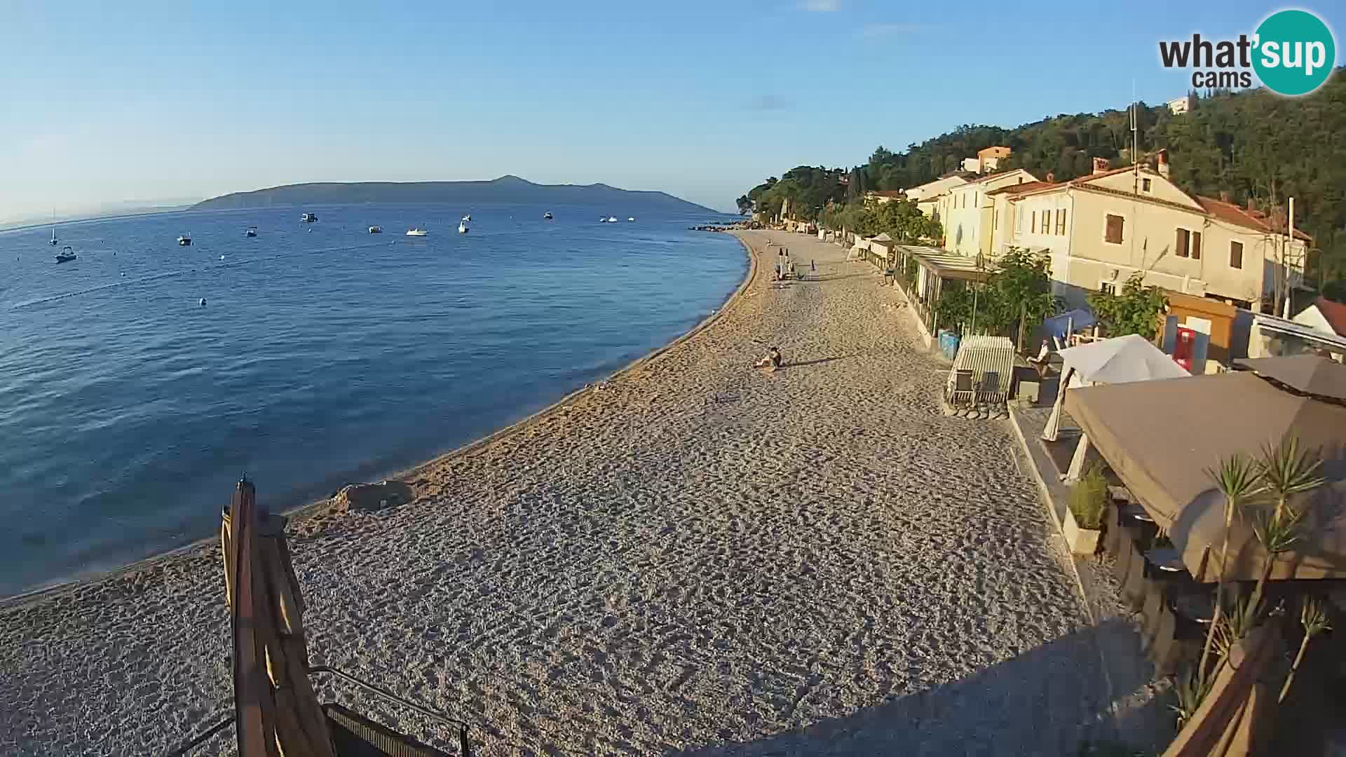 Mošćenička Draga webcam beach