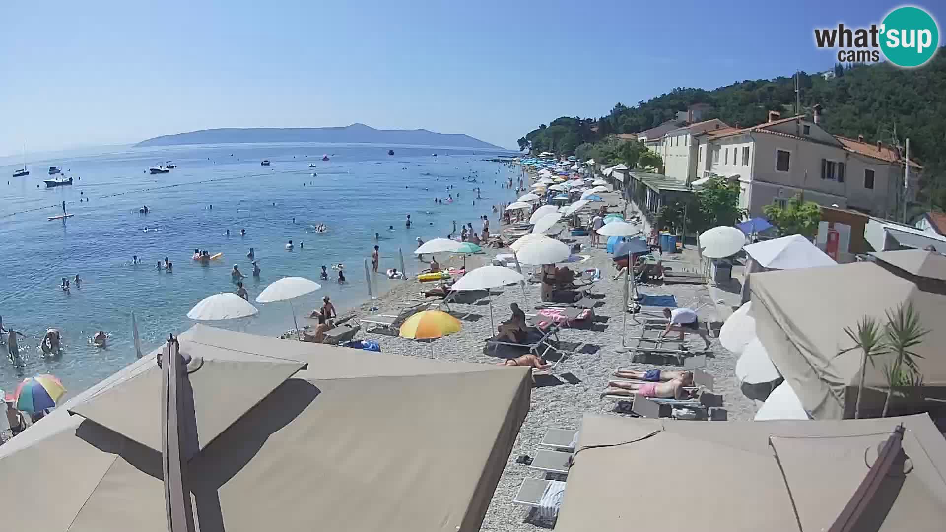 Mošćenička Draga webcam beach