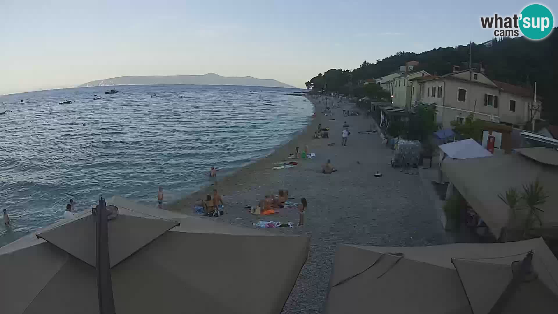 Livecam Draga di Moschiena – spiaggia