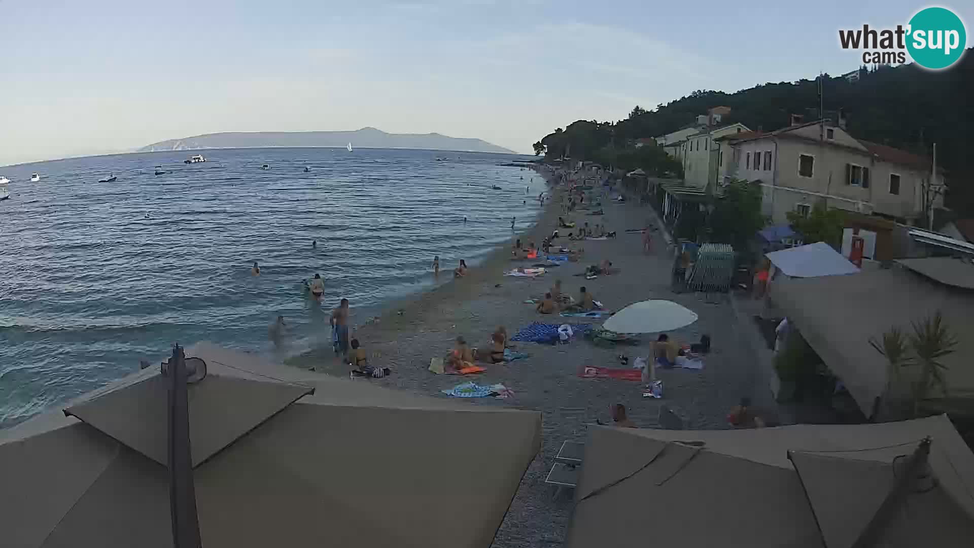 Mošćenička Draga webcam beach