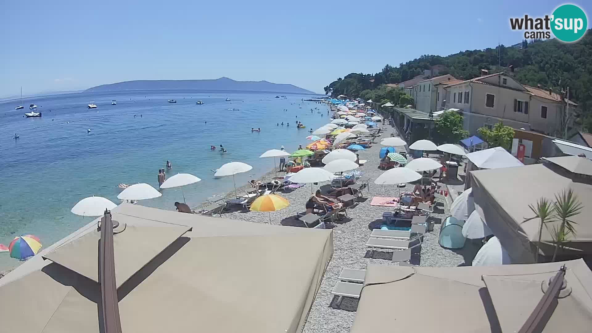Mošćenička Draga webcam beach