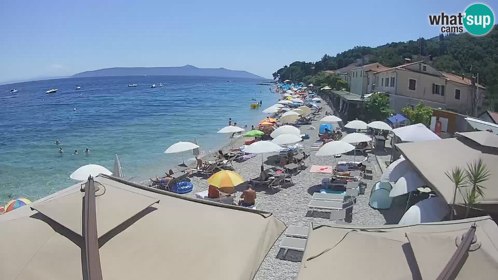 Mošćenička Draga webcam beach