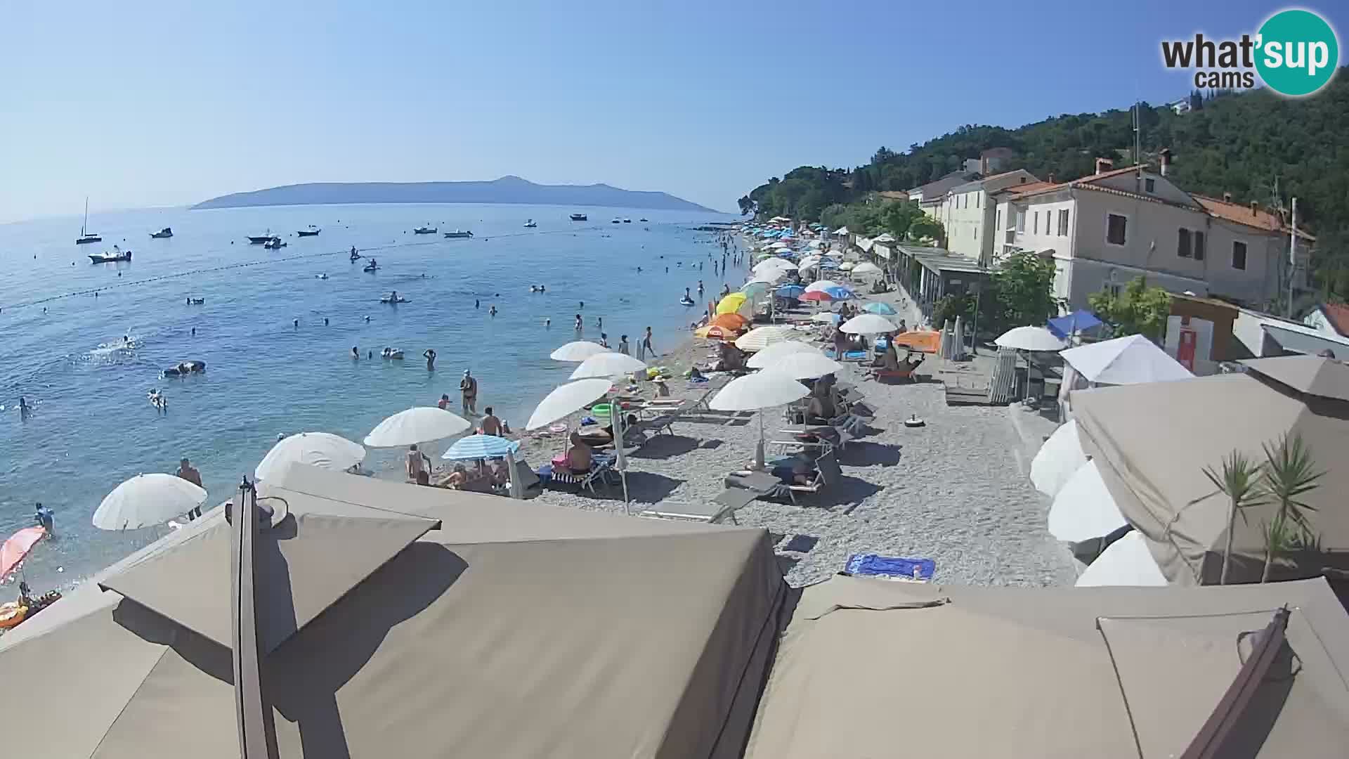 Mošćenička Draga webcam beach