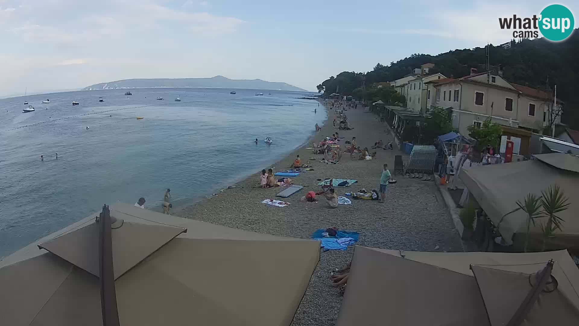 Mošćenička Draga webcam beach