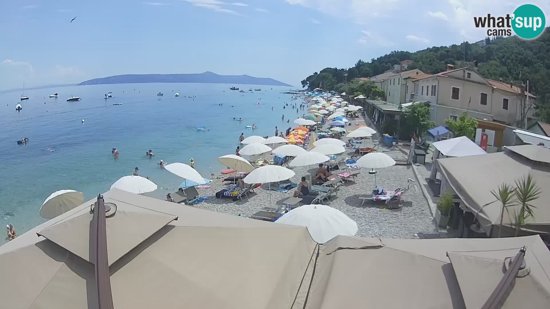 Webcam Mošćenička Draga – Strand