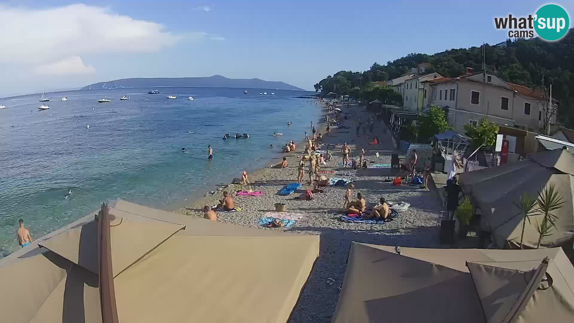 Webcam Mošćenička Draga – Strand